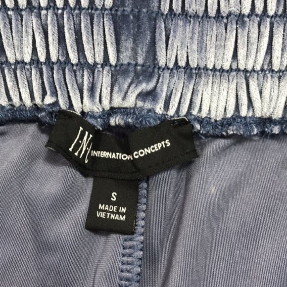 Inc Velvet Wide-Leg Paperbag Pants - Picture 4 of 7